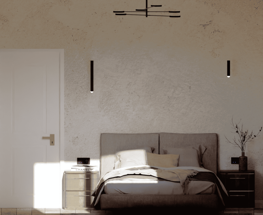 Дизайн спальні — 3D-візуалізація інтер'єру, DNL Design